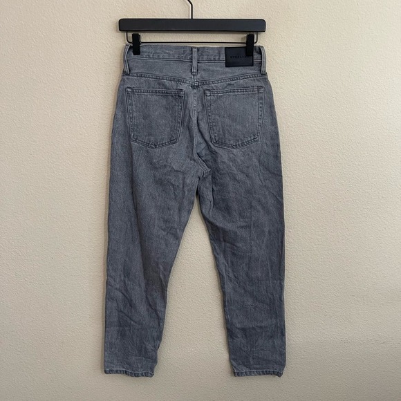Everlane The '90s Cheeky High-Rise Button-Fly Cropped Denim Jeans Acid Grey 25 - Picture 11 of 15